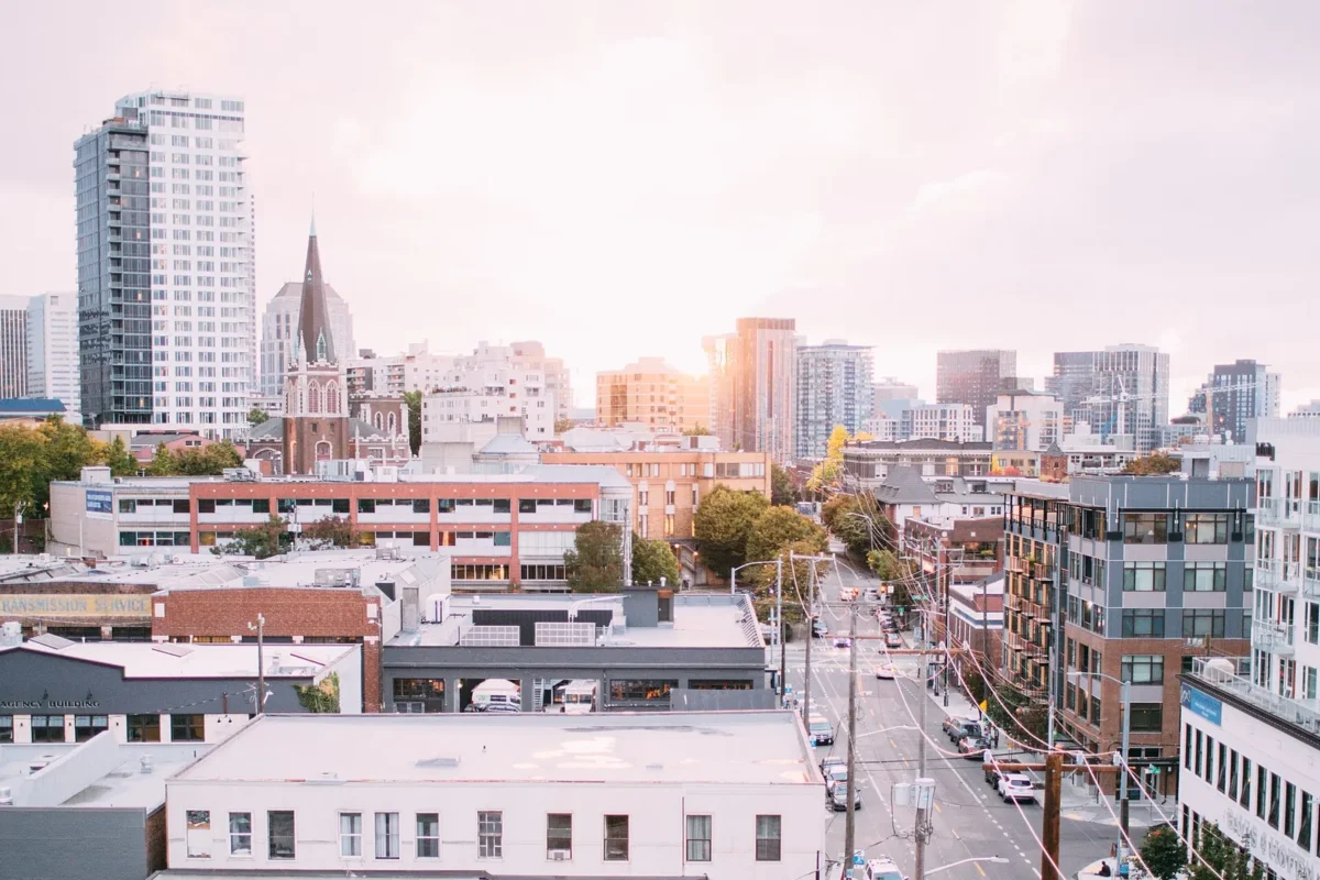 Storefronts and cafes on Broadway, the main street in our Capitol Hill Seattle neighborhood guide
